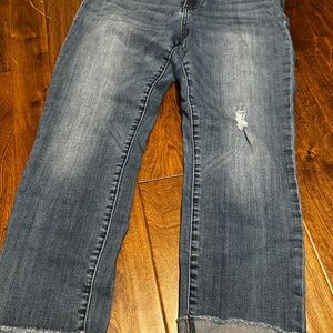 Kut from the Kloth Dark Wash Distressed Jeans